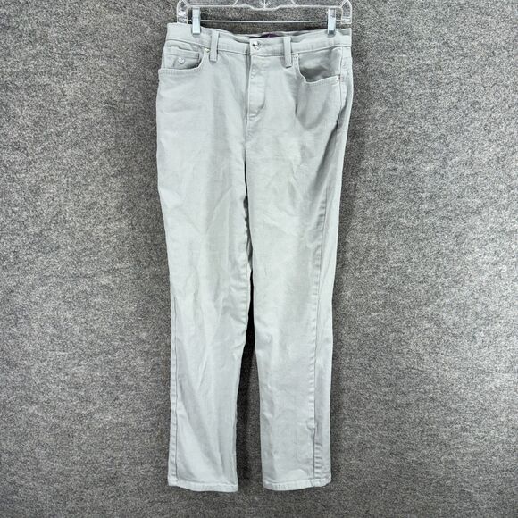 Gloria Vanderbilt Jeans Women 6 Gray Denim Light Wash Mid Rise Skinny Amanda - Picture 1 of 7